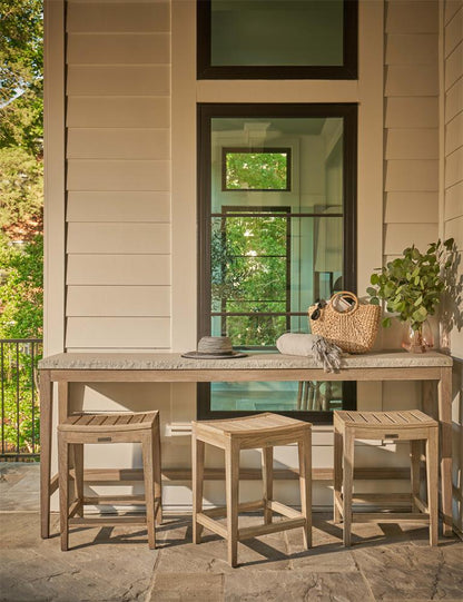 Coastal Living Outdoor - Saratoga Console - Warm Weathered Teak - U423803 veiw 3