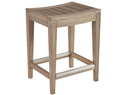 Coastal Living Outdoor - Saratoga Counter Stool - Warm Weathered Teak - U423602 veiw 1