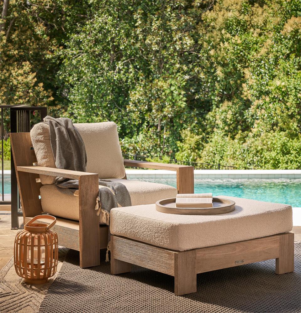 Coastal Living Outdoor - Saratoga Lounge Chair - Warm Weathered Teak - U423503 veiw 4