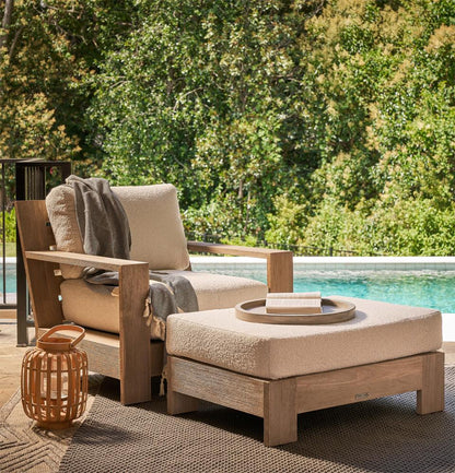 Coastal Living Outdoor - Saratoga Lounge Chair - Warm Weathered Teak - U423503 veiw 4