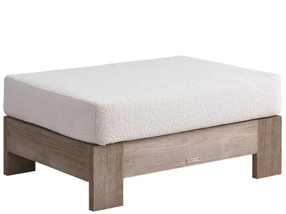 Coastal Living Outdoor - Saratoga Ottoman - Warm Weathered Teak - U423504 veiw 1