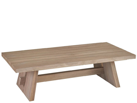 Coastal Living Outdoor - Saratoga Rectangle Cocktail Table - Warm Weathered Teak - U423810 veiw 1