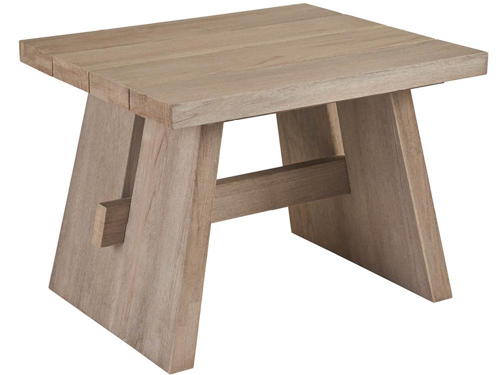 Coastal Living Outdoor - Saratoga Rectangle End Table - Warm Weathered Teak - U423811 veiw 1