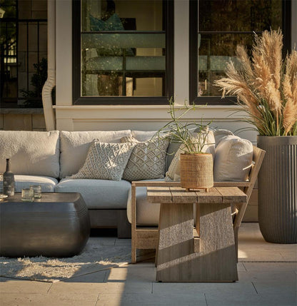 Coastal Living Outdoor - Saratoga Rectangle End Table - Warm Weathered Teak - U423811 veiw 4
