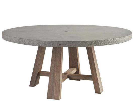 Coastal Living Outdoor - Saratoga Round Dining Table - Warm Weathered Teak - U423656 veiw 1