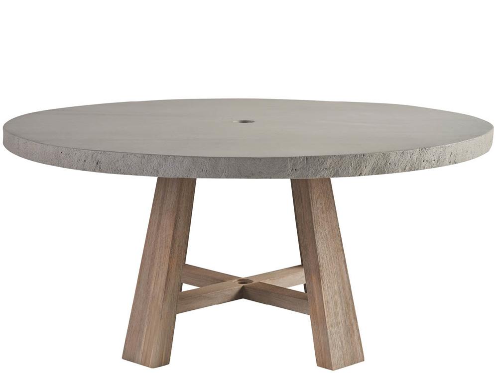 Coastal Living Outdoor - Saratoga Round Dining Table - Warm Weathered Teak - U423656 veiw 2
