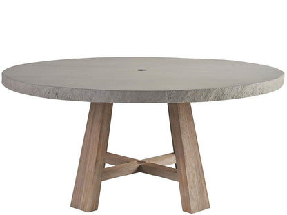 Coastal Living Outdoor - Saratoga Round Dining Table - Warm Weathered Teak - U423656 veiw 2