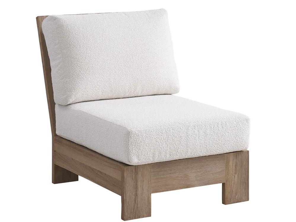 Coastal Living Outdoor - Saratoga Sectional Armless Chair - Warm Weathered Teak - U423510XC veiw 1