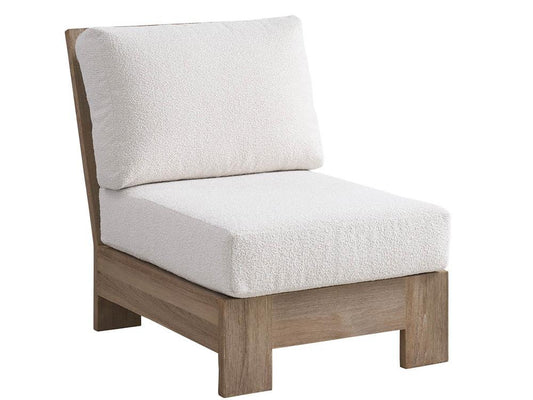 Coastal Living Outdoor - Saratoga Sectional Armless Chair - Warm Weathered Teak - U423510XC veiw 1