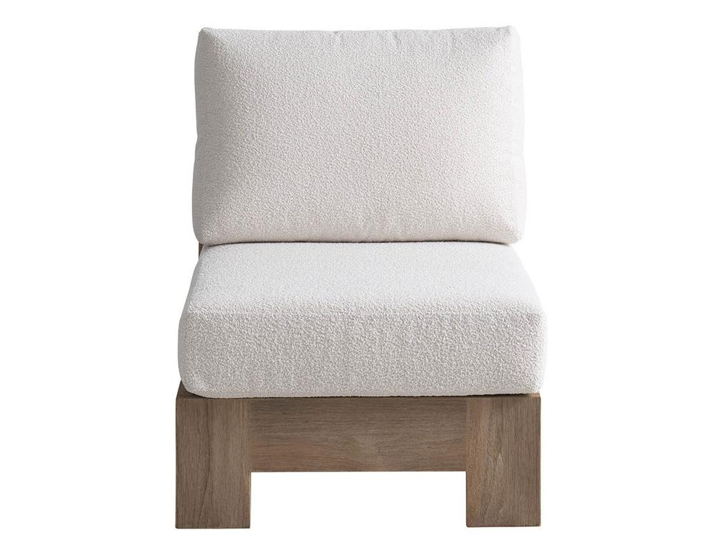 Coastal Living Outdoor - Saratoga Sectional Armless Chair - Warm Weathered Teak - U423510XC veiw 2