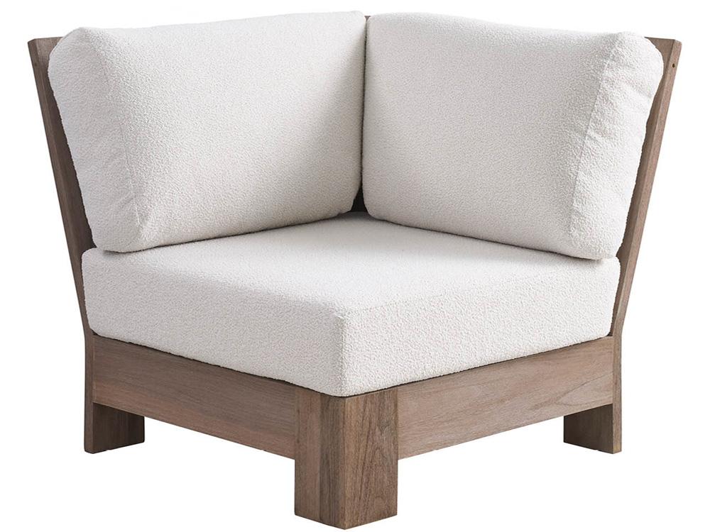 Coastal Living Outdoor - Saratoga Sectional Corner - Warm Weathered Teak - U423510CC veiw 1