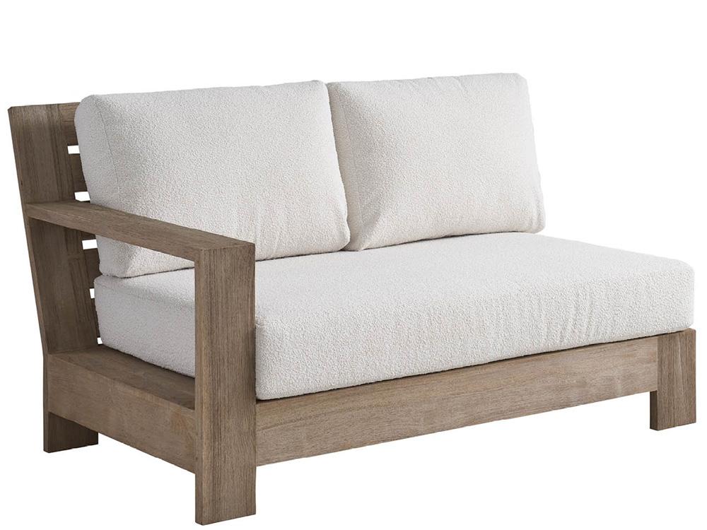 Coastal Living Outdoor - Saratoga Sectional Loveseat LAF - Warm Weathered Teak - U423510LL veiw 1