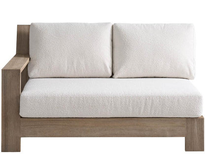 Coastal Living Outdoor - Saratoga Sectional Loveseat LAF - Warm Weathered Teak - U423510LL veiw 2