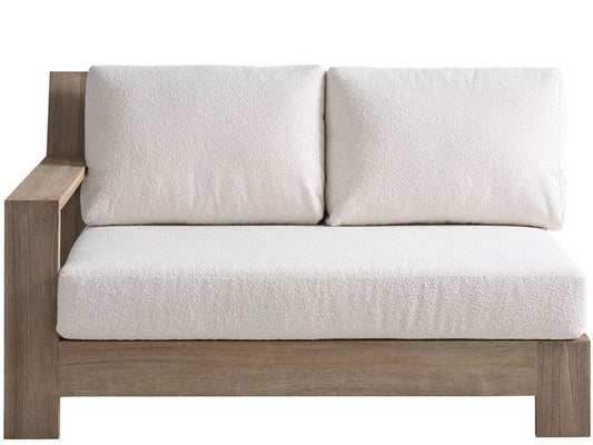 Coastal Living Outdoor - Saratoga Sectional Loveseat LAF - Warm Weathered Teak - U423510LL veiw 2