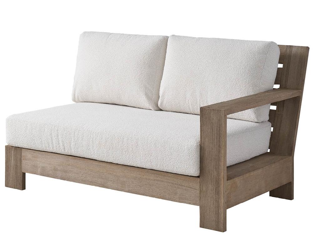 Coastal Living Outdoor - Saratoga Sectional Loveseat RAF - Warm Weathered Teak - U423510RL veiw 1