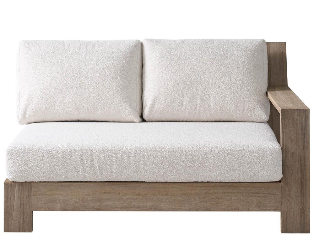 Coastal Living Outdoor - Saratoga Sectional Loveseat RAF - Warm Weathered Teak - U423510RL veiw 2