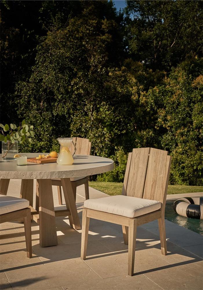 Coastal Living Outdoor - Saratoga Side Chair - Warm Weathered Teak - (Set of 2) - U423624 veiw 4
