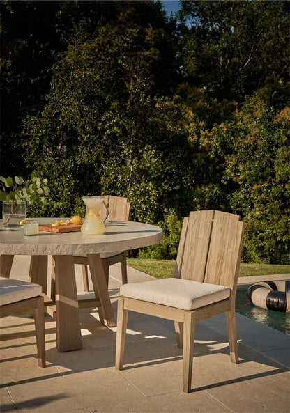 Coastal Living Outdoor - Saratoga Side Chair - Warm Weathered Teak - (Set of 2) - U423624 veiw 4