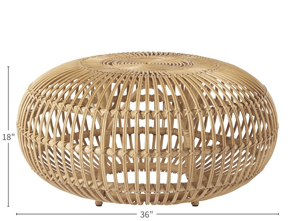 Coastal Living - Rattan Scatter Table - 833809_CLOSEOUT veiw 2