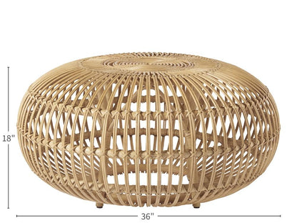 Coastal Living - Rattan Scatter Table - 833809_CLOSEOUT veiw 2