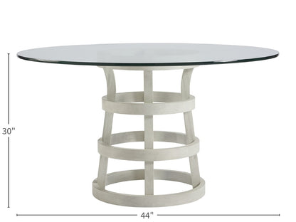 Coastal Living - Round Glass Table 44 - 833656B veiw 2