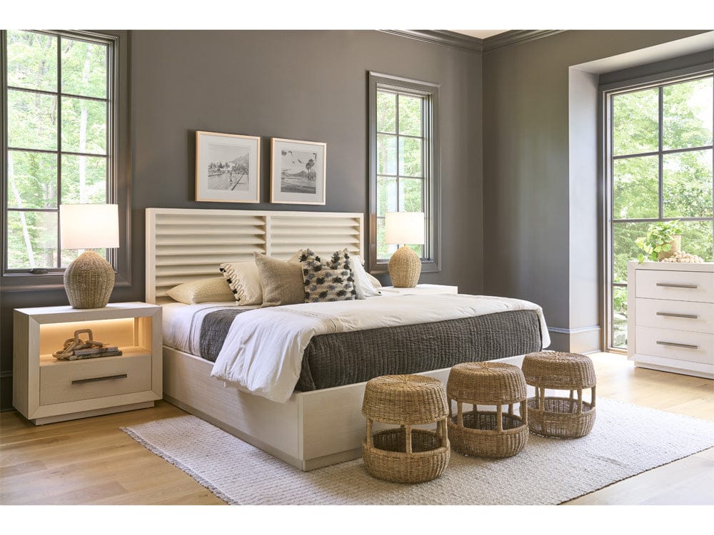 Coastal Living - Shoreline Panel Bed King - White Pine - U533A260B view 4