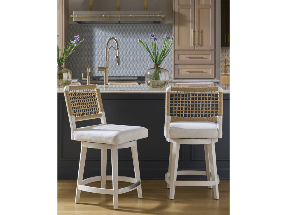 Coastal Living - Shoreline Swivel Counter Stool - Shoreline White - U533A604 view 4