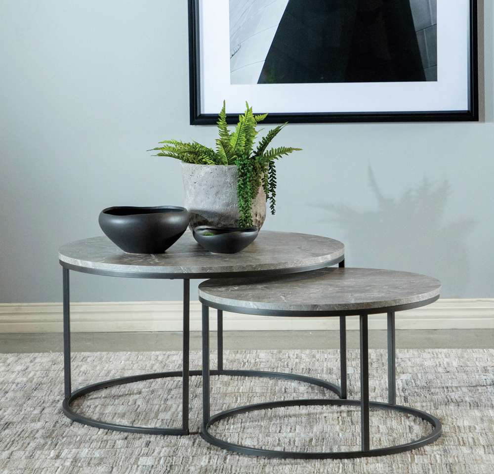Coaster - Lainey  2 Pc Nesting Coffee Table - 736028 veiw 1