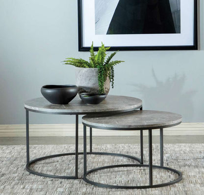 Coaster - Lainey  2 Pc Nesting Coffee Table - 736028 veiw 1