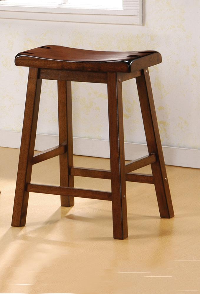 Coaster - Durant 24inH Counter Height Stool (Chestnut) (Set of 2) - 180069 veiw 1