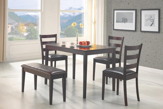 Coaster - Guillen 5 Pc Dining Set in Cappuccino Finish - 150232 veiw 1