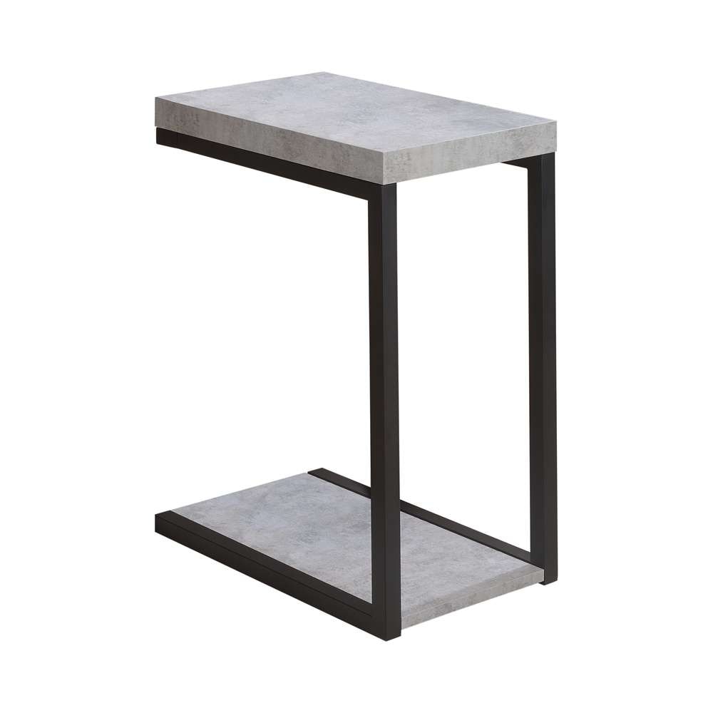 Coaster Beck Cement Accent Table with Black Metal Base - Thumbnail 4