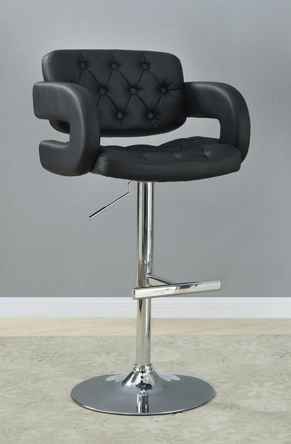 Coaster - Brandi Adjustable Bar Stool (Black) - 102555 veiw 1