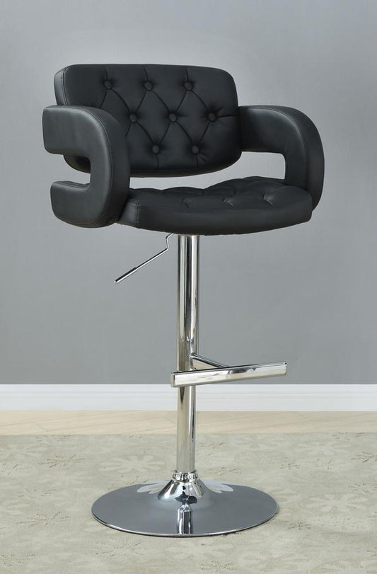 Coaster - Brandi Adjustable Bar Stool (Black) - 102555 veiw 1