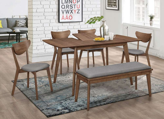 Coaster -  Alfredo 6Pc Set (Tbl+4Side +Bench) - 108080-S6 veiw 1