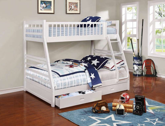 Coaster -  Ashton Bunk Bed Twin / Full Bunk Bed - 460180 veiw 1