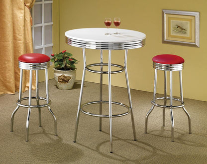 Coaster - Hopkins Bar Stool (Red) (Set of 2) - 2299R veiw 3