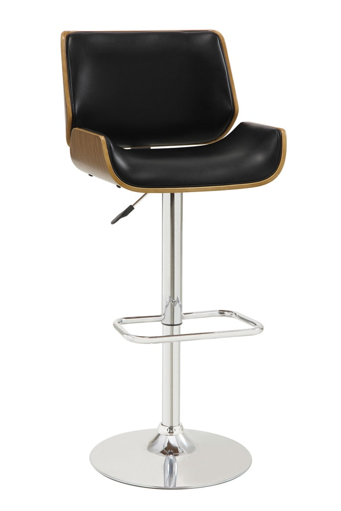 Coaster - Folsom Adjustable Bar Stool (Walnut/Black) - 130502 veiw 1