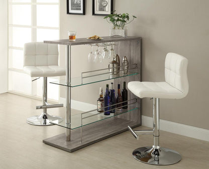 Coaster - Lenny Bar Stool (White) (Set of 2) - 120356 veiw 3