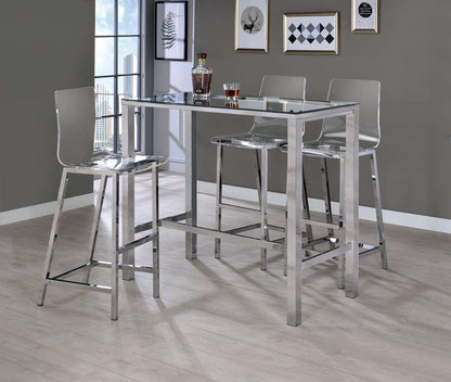 Coaster - Juelia Bar Stools: Metal Fixed Height Bar Stool - 100295 (Set of 2) veiw 4