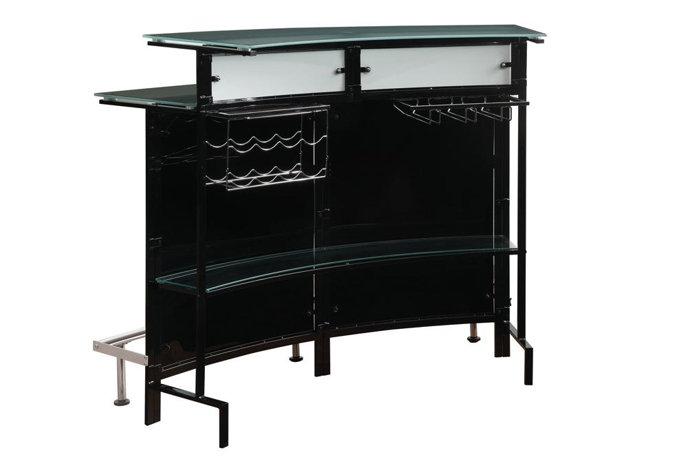 Coaster - Keystone Bar Table (Black/Chrome) - 100139 veiw 2