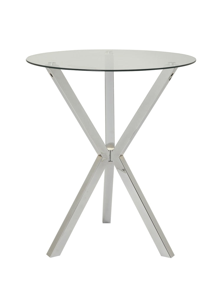 Coaster - Denali Bar Table (Chrome) - 100186 veiw 1