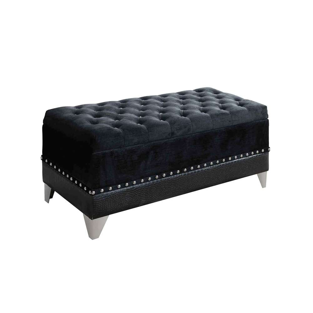 Coaster Barzini Black Bench Trunk - Thumbnail 2