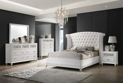 Coaster -  Barzini Upholstered Bed C King Bed - 300843KW veiw 3