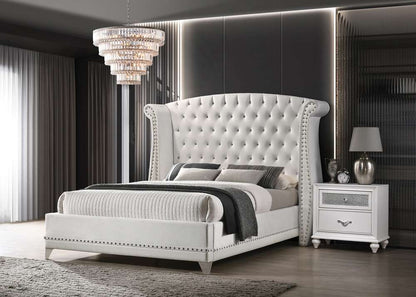 Coaster -  Barzini Upholstered Bed E King Bed - 300843KE veiw 2
