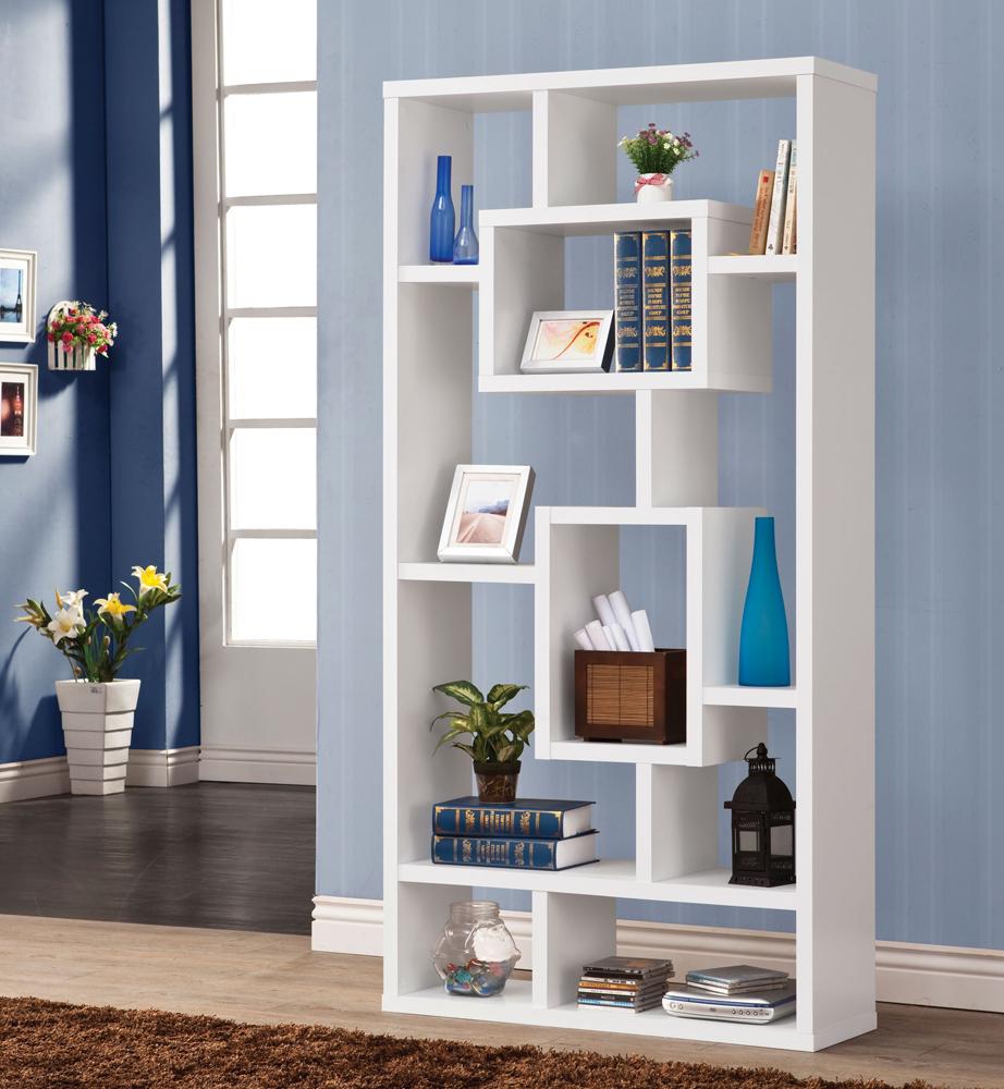 Coaster - Howie Bookshelf (White) - 800157 veiw 1