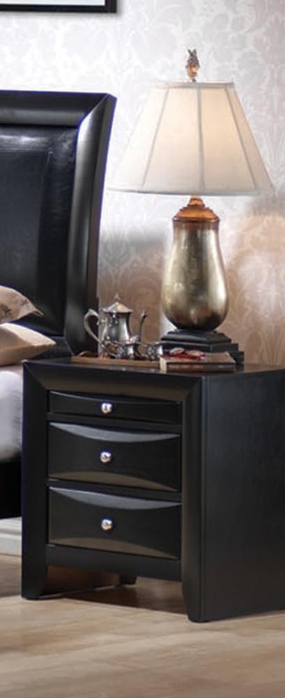 Coaster - Briana Night Stand in Black Finish - 200702 veiw 1