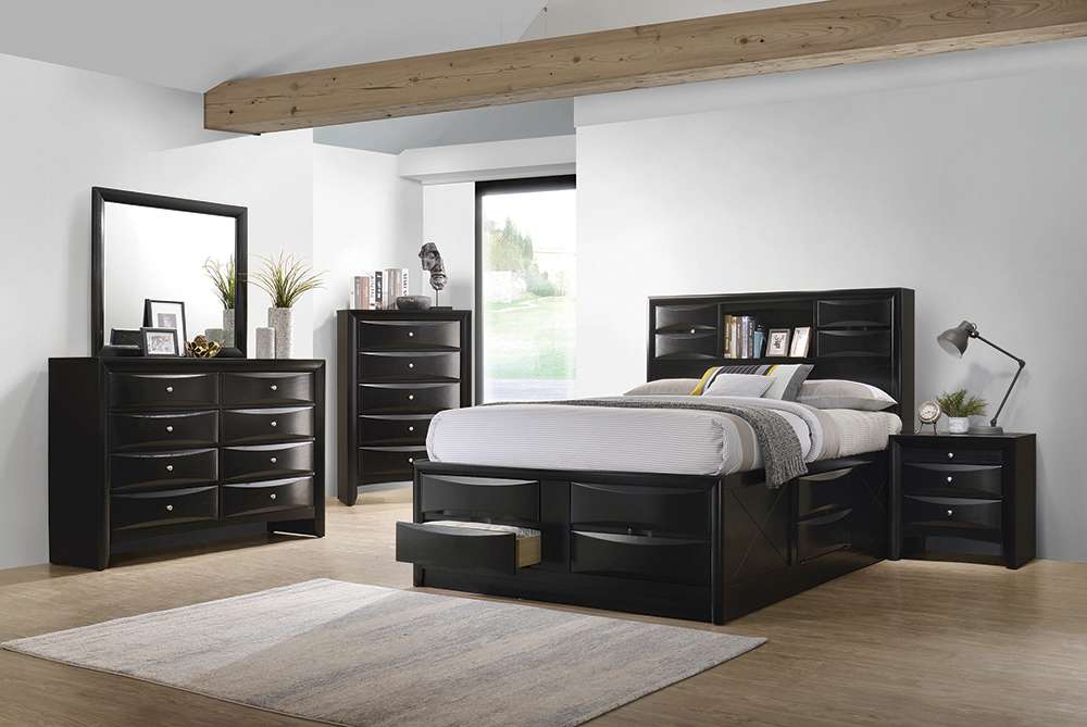 Coaster -  Briana Queen 4Pc Set (Q.Bed,Ns,Dr,Mr) - 202701Q-S4 veiw 1