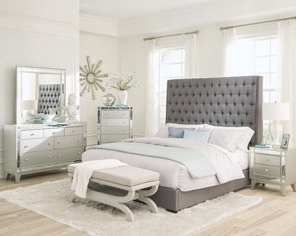 Coaster - Camille Camille Upholstered Bed C King Bed - 300621KW veiw 3