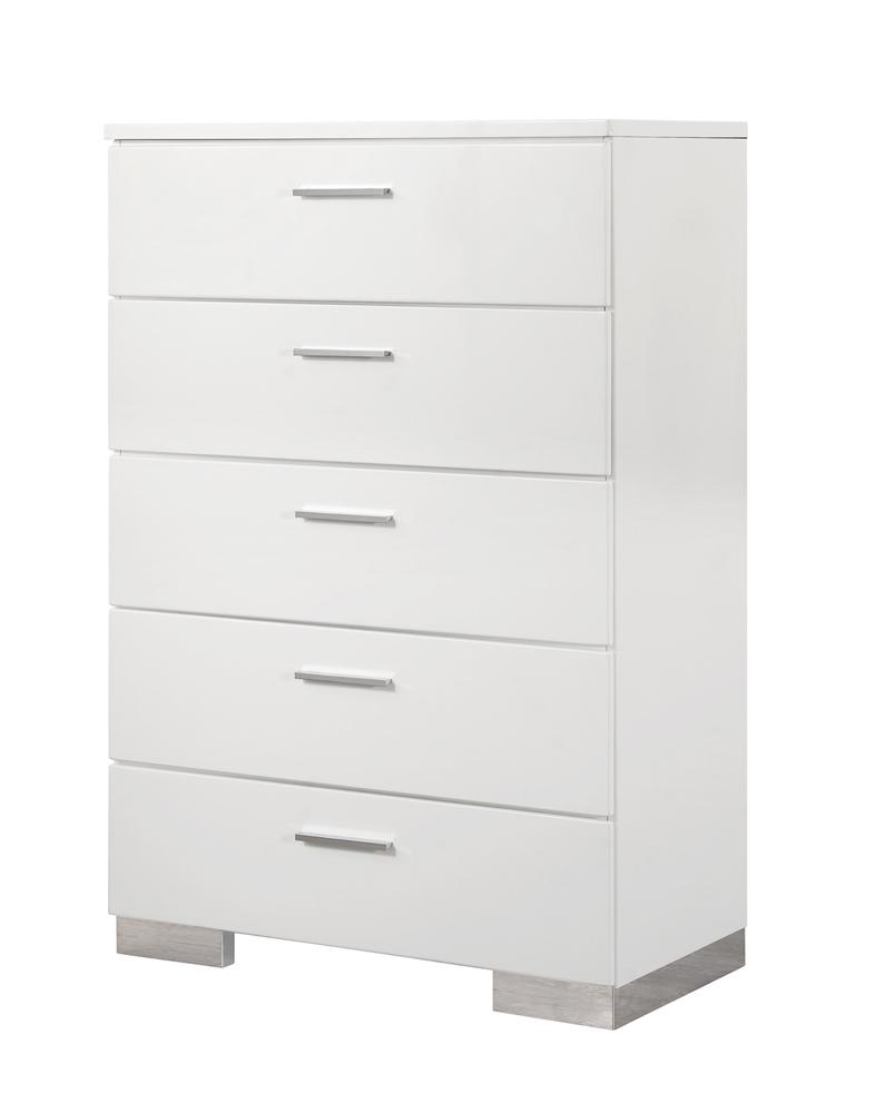 Coaster - Felicity Chest (Glossy White) - 203505 veiw 1